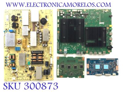 KIT DE TARJETAS PARA TV SONY / MAIN A5026218A 638 / 1-010-522-31 / 101052231 / T-CON 55.65T59.C15 / 5565T59C15 / DRIVER A5035686A / 1-004-243-22 / 1-004-242-22 / FUENTE 1-006-108-31 / AP-P341 / 100610831 / PANEL YDBO065DBU02 / MODELO XR-65X95J / XR65X95J